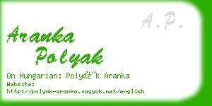 aranka polyak business card